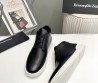Мужские кожаные высокие кеды Ermenegildo Zegna 2024 черные