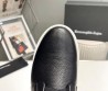 Мужские кожаные высокие кеды Ermenegildo Zegna 2024 черные