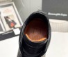 Мужские кожаные высокие кеды Ermenegildo Zegna 2024 черные