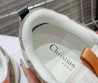 Женские комбинированные кроссовки Christian Dior 2023 бежевые с зеленым