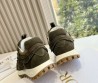 Женские замшевые кроссовки Christian Dior 2024 зеленые с бахромой