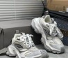Женские комбинированные кроссовки Balenciaga 2023 серые