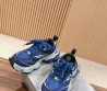 Женские комбинированные кроссовки Balenciaga 2023 синие