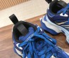 Женские комбинированные кроссовки Balenciaga 2023 синие