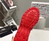 Мужские кожаные кроссовки Dolce & Gabbana 2024 бежевые с красным