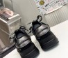 Мужские кожаные кроссовки Dolce & Gabbana 2024 серые с черным