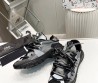 Мужские кожаные кроссовки Dolce & Gabbana 2024 серые с черным