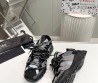 Мужские кожаные кроссовки Dolce & Gabbana 2024 серые с черным