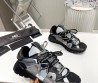 Мужские кожаные кроссовки Dolce & Gabbana 2024 серые с черным