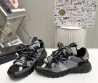 Мужские кожаные кроссовки Dolce & Gabbana 2024 серые с черным