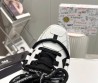 Мужские кожаные кроссовки Dolce & Gabbana 2024 белые с черным