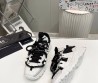 Мужские кожаные кроссовки Dolce & Gabbana 2024 белые с черным