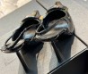 Женские лакированные туфли Saint Laurent 2023 черные