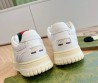 Женские кожаные кроссовки Gucci 2024 молочные с перфорацией