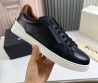 Мужские кожаные кроссовки Ermenegildo Zegna 2024 черные