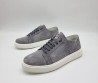 Мужские замшевые кеды Santoni 2024 серые