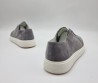 Мужские замшевые кеды Santoni 2024 серые