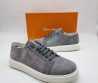 Мужские замшевые кеды Santoni 2024 серые