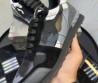Мужские комбинированные кроссовки Valentino 2023 черные с серым
