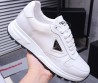 Женские кожаные кроссовки Prada 2024 белые