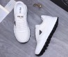 Женские кожаные кроссовки Prada 2024 белые
