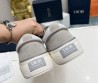 Женские комбинированные кеды Christian Dior 2023 серые с розовыми шнурками