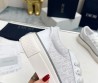 Женские комбинированные кеды Christian Dior 2023 белые с серым