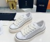 Женские комбинированные кеды Christian Dior 2023 белые с серым