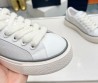 Женские комбинированные кеды Christian Dior 2023 белые с серым