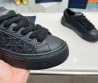 Женские комбинированные кеды Christian Dior 2023 черные с черной подошвой