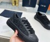 Женские комбинированные кеды Christian Dior 2023 черные с черной подошвой