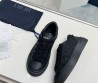 Женские комбинированные кеды Christian Dior 2023 черные с черной подошвой