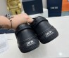 Женские комбинированные кеды Christian Dior 2023 черные с черной подошвой