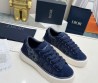 Женские комбинированные кеды Christian Dior 2023 синие