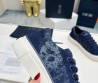 Женские комбинированные кеды Christian Dior 2023 синие