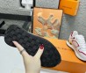 Женские кожаные кроссовки Louis Vuitton 2023 белые с красным