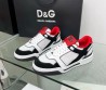 Женские комбинированные кроссовки Dolce & Gabbana 2023 белые с черным