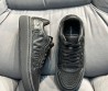 Женские кожаные кроссовки Alexander Wang 2023 черные с нашивкой