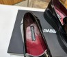 Мужские кожаные лоферы Dolce & Gabbana 2024 черные глянцевые