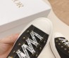 Женские высокие текстильные кеды Christian Dior 2024 темно-серые