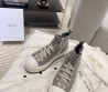 Женские высокие текстильные кеды Christian Dior 2024 серые