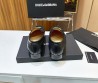 Мужские кожаные лоферы Dolce & Gabbana 2024 черные с золотым логотипом