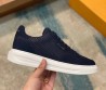 Мужские кожаные кроссовки Louis Vuitton 2024 синие