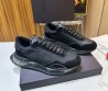 Мужские комбинированные кроссовки Valentino 2024 черные
