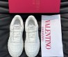 Мужские кожаные кроссовки Valentino 2024 белые