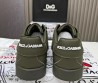 Мужские кожаные кроссовки Dolce & Gabbana 2024 зеленые