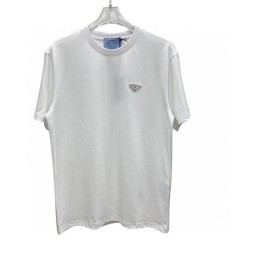 Мужская футболка Prada 2024 c эмблемой белая