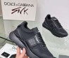 Женские комбинированные кроссовки Dolce & Gabbana 2024 черные