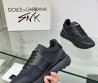 Женские комбинированные кроссовки Dolce & Gabbana 2024 черные