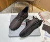 Мужские кожаные кроссовки Prada 2024 коричневые матовые